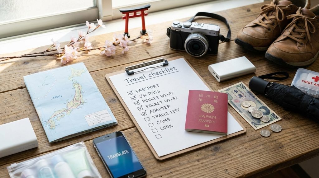 La check-list voyage au Japon qui évite les oublis agaçants et les mauvaises surprises à l&rsquo;arrivée